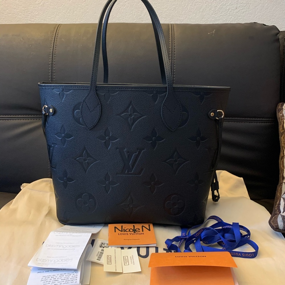 LV Neverfull Empreinte Noir